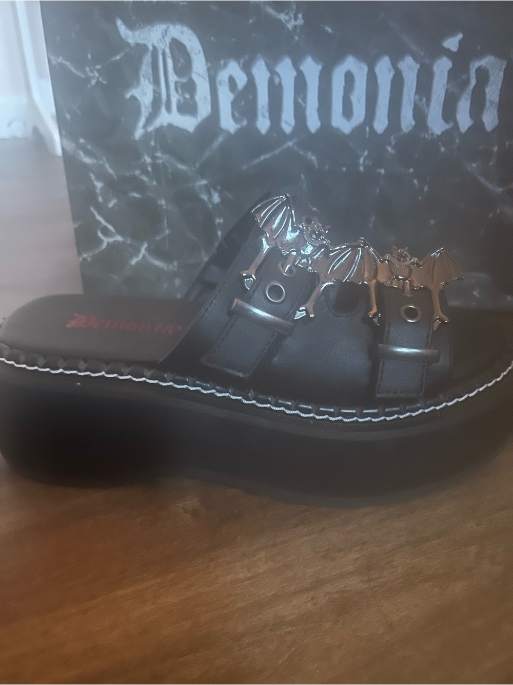 Demonia Bat Platform Sandals Women’s 7